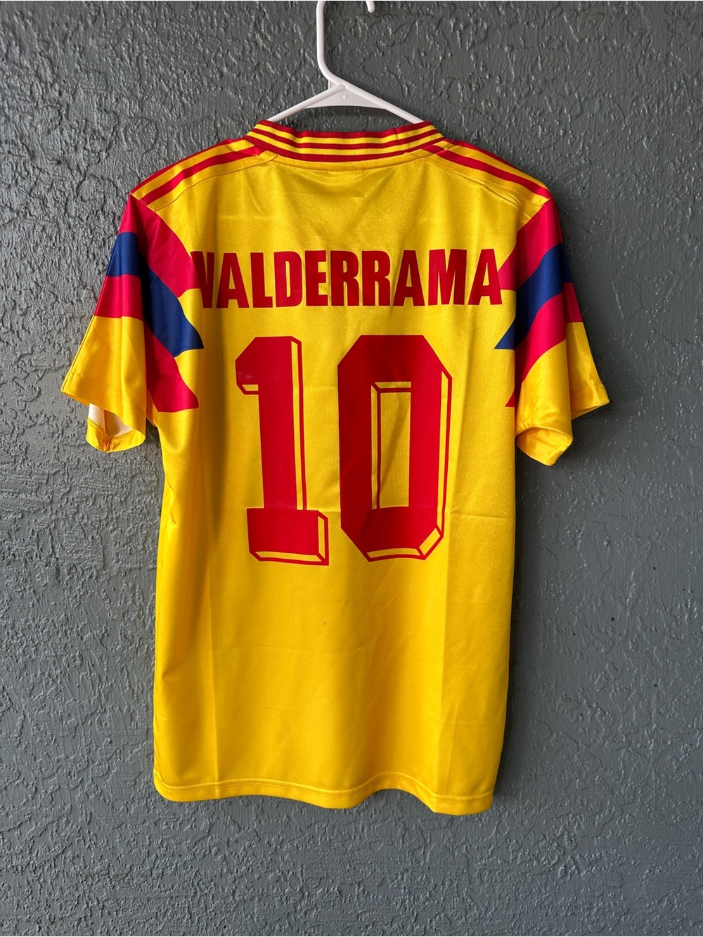 Colombia Carlos Valderrama 1990 Yellow Retro Soccer Jersey Men Size